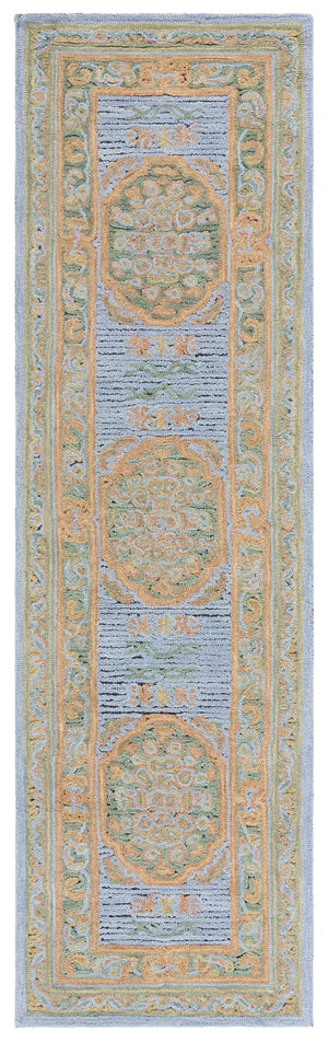 Safavieh Savonnerie Luxurious Hand-tufted Area Rug With Floral Motifs - Elegant Comfort For Any Space Pink ,Gold 80% Wool 20% Cotton Sav401m-8