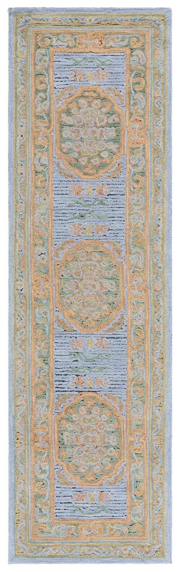 Safavieh Savonnerie Luxurious Hand-tufted Area Rug With Floral Motifs - Elegant Comfort For Any Space Pink ,Gold 80% Wool 20% Cotton Sav401m-8