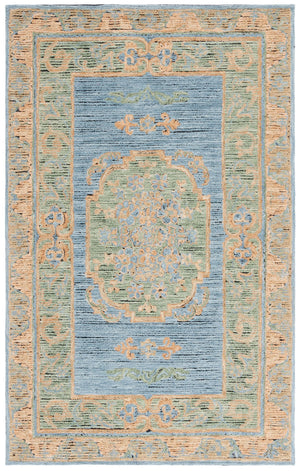 Safavieh Savonnerie Luxurious Hand-tufted Area Rug With Floral Motifs - Elegant Comfort For Any Space Pink ,Gold 80% Wool 20% Cotton Sav401m-8