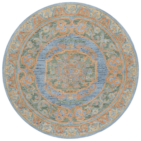 Safavieh Savonnerie Elegant Hand-tufted Runner Rug – Luxurious Floral Design For Timeless Home Decor Pink ,Gold 80% Wool 20% Cotton Sav401m-6r