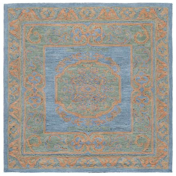 Safavieh Savonnerie Elegant Hand-tufted Runner Rug – Luxurious Floral Design For Timeless Home Decor Pink ,Gold 80% Wool 20% Cotton Sav401m-6sq