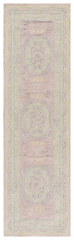 Safavieh Savonnerie Elegant Hand-tufted Runner Rug – Luxurious Floral Design For Timeless Home Decor Pink ,Beige 80% Wool 20% Cotton Sav401u-28