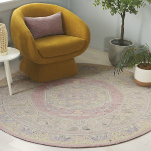 Safavieh Savonnerie Elegant Hand-tufted Runner Rug – Luxurious Floral Design For Timeless Home Decor Pink ,Beige 80% Wool 20% Cotton Sav401u-6r