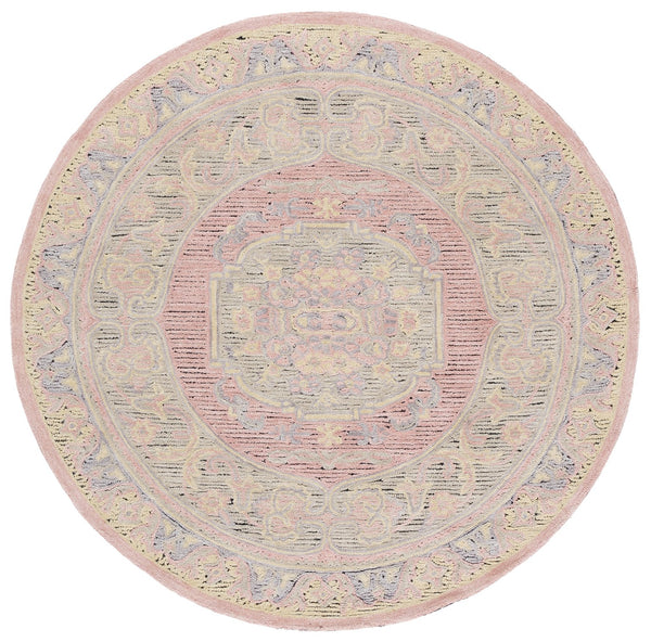 Safavieh Savonnerie Elegant Hand-tufted Runner Rug – Luxurious Floral Design For Timeless Home Decor Pink ,Beige 80% Wool 20% Cotton Sav401u-6r