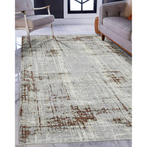 Savannah Abstract Power-loomed Polypropylene Rug with Carved High-low Pile for Any Room