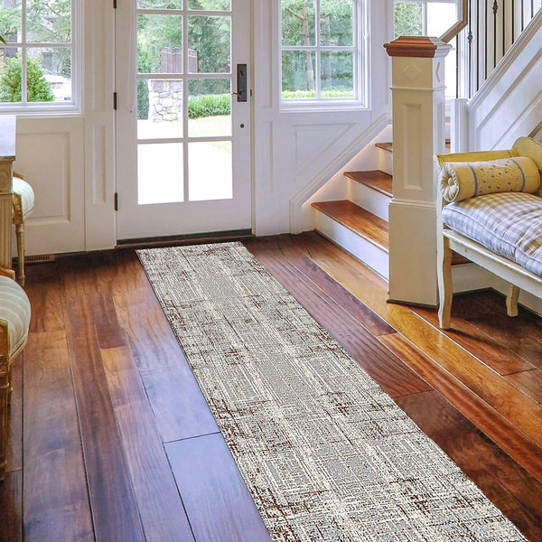 Savannah Abstract Power-loomed Polypropylene Rug with Carved High-low Pile for Any Room