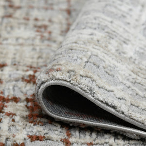 Savannah Abstract Power-loomed Polypropylene Rug with Carved High-low Pile for Any Room