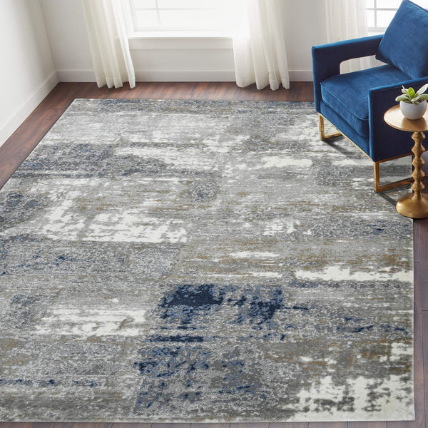 Savannah Abstract Power-loomed Polypropylene Rug with Carved High-low Pile for Modern Rooms