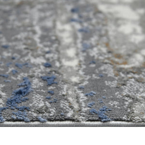 Savannah Abstract Power-loomed Polypropylene Rug with Carved High-low Pile for Modern Rooms