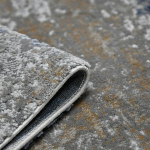 Savannah Abstract Power-loomed Polypropylene Rug with Carved High-low Pile for Modern Rooms