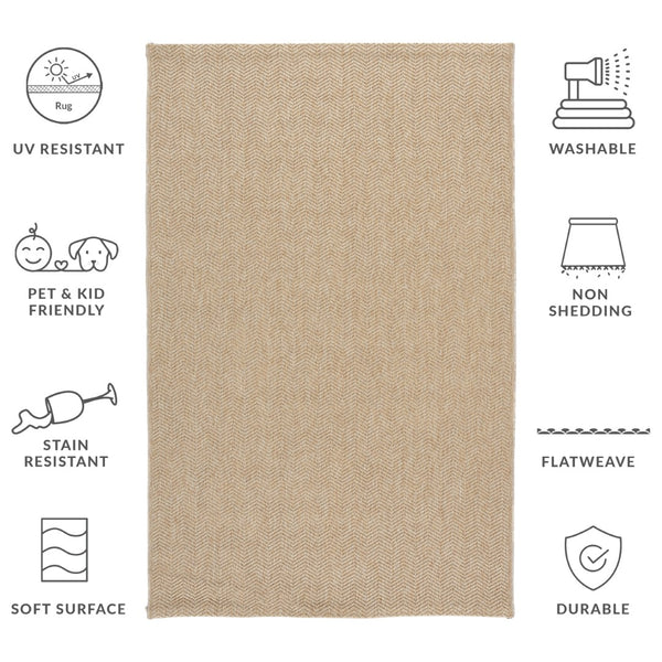 Safavieh Sisal All-weather Area Rug - Elegant Power Loomed Design For Stylish Home Decor And Comfort Natural 95% Polypropylene,5% Polyester Saw402b-211