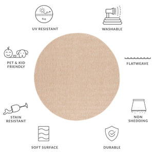 Safavieh Sisal All-weather Area Rug - Elegant Power Loomed Design For Stylish Home Decor And Comfort Natural 95% Polypropylene,5% Polyester Saw402b-211