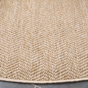 Safavieh Sisal Inspired All Weather Polypropylene Round Rug for Living Rooms and Sunrooms 7'-9" x 7'-9" Round SAW402B-8R