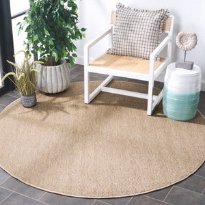 Safavieh Sisal Inspired All Weather Polypropylene Round Rug for Living Rooms and Sunrooms 7'-9" x 7'-9" Round SAW402B-8R