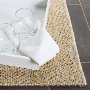 Safavieh Sisal Inspired All Weather Polypropylene Round Rug for Living Rooms and Sunrooms 7'-9" x 7'-9" Square SAW402B-8SQ