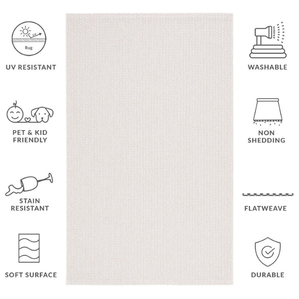 Safavieh Sisal Inspired Ivory Power Loomed Polypropylene Rug for Living and Dining Spaces SAW420A-6