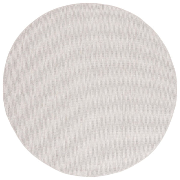 Safavieh Sisal Inspired Round Polypropylene Rug Low Pile Ivory Neutral Transitional Living Room SAW420A-8R