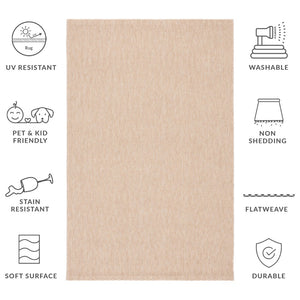 Safavieh Sisal Elegant Area Rug In Natural Tones - Luxurious Power Loomed Design For Any Home Decor Style Natural 95% Polypropylene,5% Polyester Saw420b-211