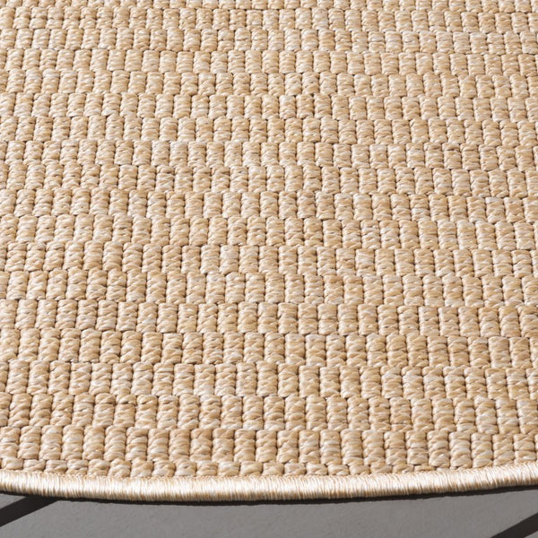 Safavieh Sisal Inspired Round Polypropylene Rug All Weather Low Pile Natural Neutral Tone SAW420B-8R