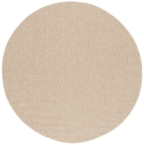 Safavieh Sisal Inspired Round Polypropylene Rug All Weather Low Pile Natural Neutral Tone SAW420B-8R