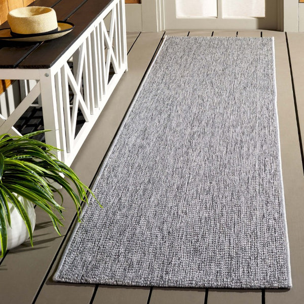 Safavieh Sisal All-Weather Polypropylene Runner Rug for Entryways in Charcoal Grey 2'-2" x 9'-0" SAW420F-29