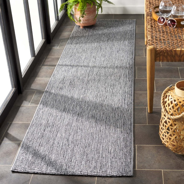 Safavieh Sisal All-Weather Polypropylene Runner Rug for Entryways in Charcoal Grey 2'-2" x 9'-0" SAW420F-29