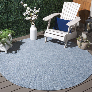 Safavieh Sisal Timeless Blue Area Rug — Power-Loomed, Low-Profile All-Weather Polypropylene Blend Rug 3'-0" x 5'-0" SAW420M-3
