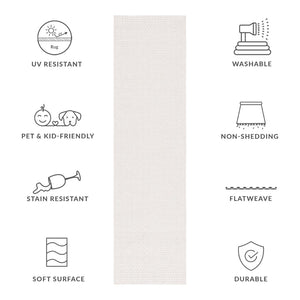 Safavieh Sisal Elegant Ivory Runner Rug For Hallways - Power Loomed, Plush Texture, Timeless Style & Comfort Ivory 95% Polypropylene,5% Polyester Saw460a-3