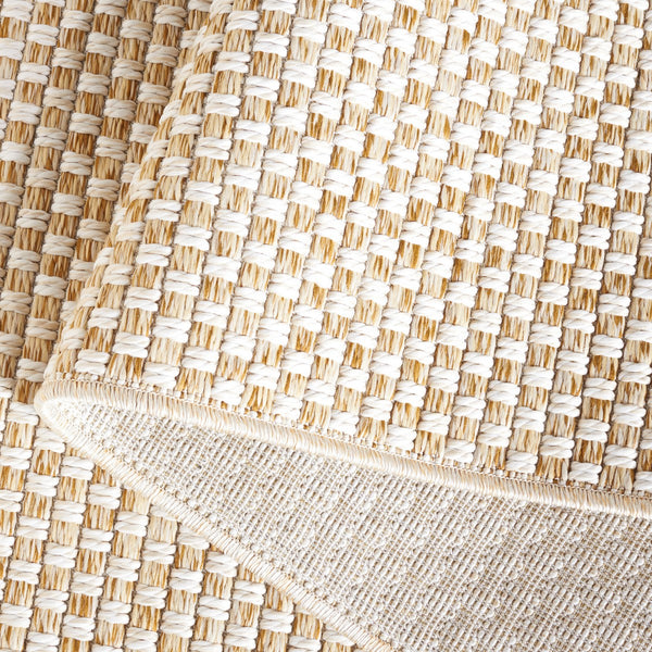 Safavieh Sisal All-Weather 460 Power Loomed Indoor / Outdoor Rug X23 Natural / Ivory 9' x 12'