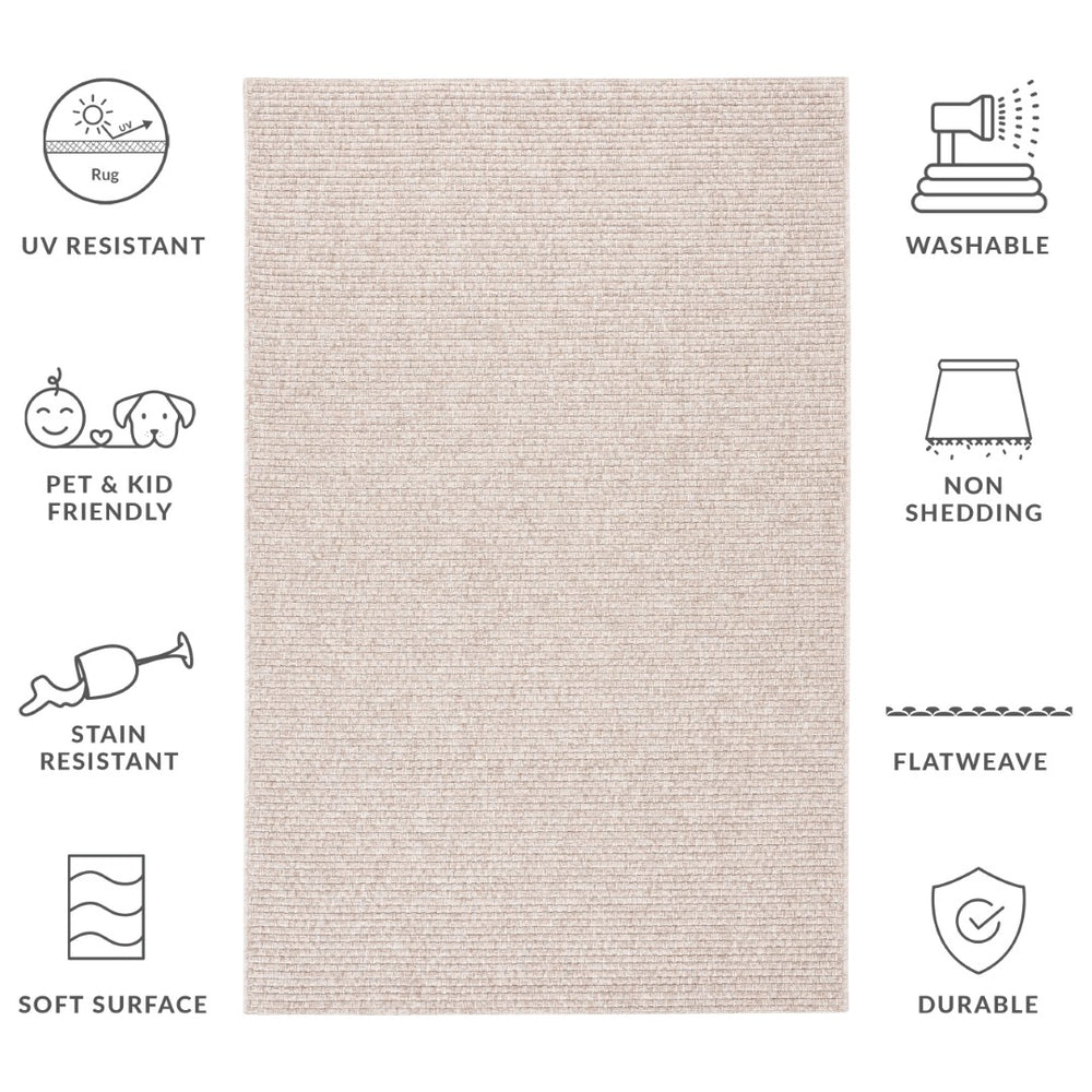 Safavieh Sisal Elegant Ivory Runner Rug For Hallways - Power Loomed, Plush Texture, Timeless Style & Comfort Beige 95% Polypropylene,5% Polyester Saw460c-10