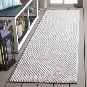 Safavieh Sisal Style Polypropylene Runner Rug Low Pile Grey Ivory Hallway High Traffic SAW460F-27