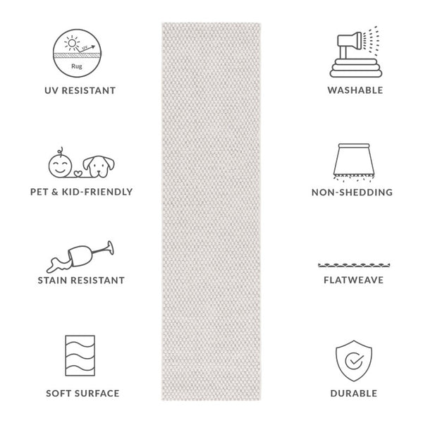 Safavieh Sisal Inspired Low Pile Hallway Runner Polypropylene Woven Neutral Grey Ivory Rug SAW460G-29