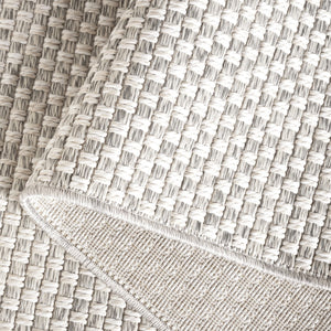 Safavieh Sisal All-Weather 460 Power Loomed Indoor / Outdoor Rug X23 Light Grey / Ivory 9' x 12'