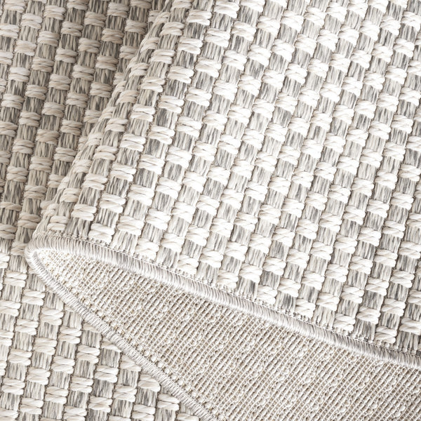 Safavieh Sisal All-Weather 460 Power Loomed Indoor / Outdoor Rug X23 Light Grey / Ivory 9' x 12'