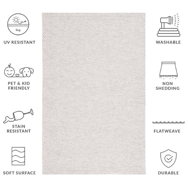 Safavieh Sisal Inspired Power Loomed Area Rug Polypropylene Low Pile Neutral Texture SAW460G-6