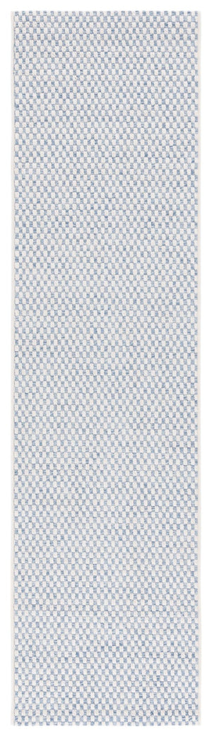 Safavieh Sisal Elegant Ivory Runner Rug For Hallways - Power Loomed, Plush Texture, Timeless Style & Comfort Blue ,Ivory 95% Polypropylene,5% Polyester Saw460m-6