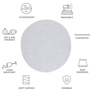 Safavieh Sisal Elegant Ivory Runner Rug For Hallways - Power Loomed, Plush Texture, Timeless Style & Comfort Blue ,Ivory 95% Polypropylene,5% Polyester Saw460m-6