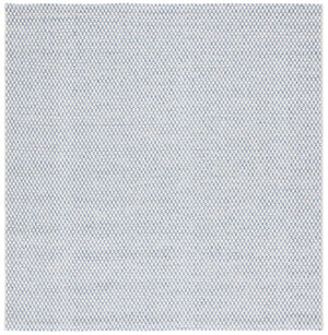 Safavieh Sisal Inspired Power Loomed Polypropylene Rug Coastal Blue Ivory Square Living Room SAW460M-8SQ