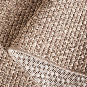 Safavieh Sisal All-Weather 460 Power Loomed Indoor / Outdoor Rug X23 Brown 9'-0" x 12'-0"
