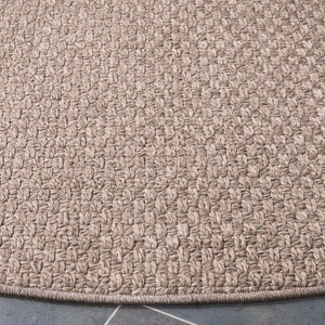 Safavieh Sisal Inspired Round Area Rug Woven Polypropylene Neutral Brown for Living Spaces SAW460T-8R