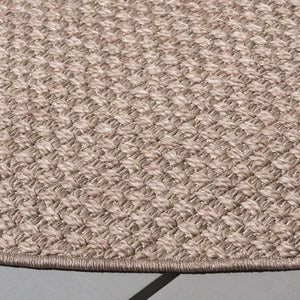 Safavieh Sisal Inspired Round Area Rug Woven Polypropylene Neutral Brown for Living Spaces SAW460T-8R