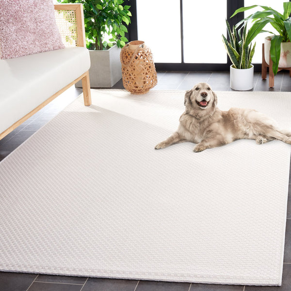 Safavieh Sisal Ivory All-Weather Area Rug — Power-Loomed Turkey 3/8" Low-Profile, Durable, Easy-Care Surface 10'-0" x 14'-0" SAW640A-10