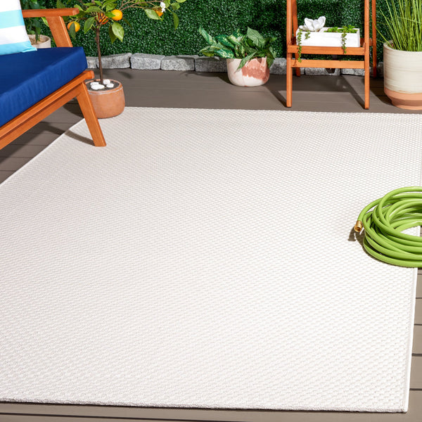 Safavieh Sisal Ivory All-Weather Area Rug — Low-Profile Power-Loomed Finish, Durable Stain-Resistant Comfort 6'-7" x 9'-6" SAW640A-6