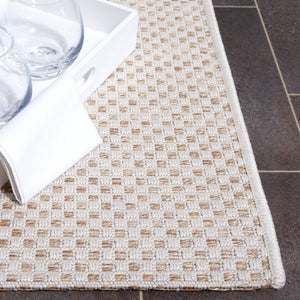 Safavieh Sisal Inspired Ivory Area Rug Woven Polypropylene Texture for Living Rooms and Entryways Off White 10'-0" x 14'-0" SAW640B-10