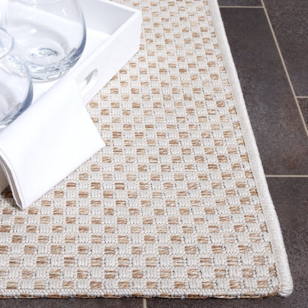 Safavieh Sisal Inspired Ivory Area Rug Woven Polypropylene Texture for Living Rooms and Entryways Off White 10'-0" x 14'-0" SAW640B-10