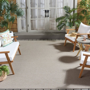 Safavieh Sisal Inspired Ivory Area Rug Woven Polypropylene Texture for Living Rooms and Entryways Off White 10'-0" x 14'-0" SAW640B-10