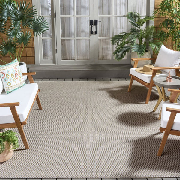 Safavieh Sisal Inspired Ivory Area Rug Woven Polypropylene Texture for Living Rooms and Entryways Off White 10'-0" x 14'-0" SAW640B-10