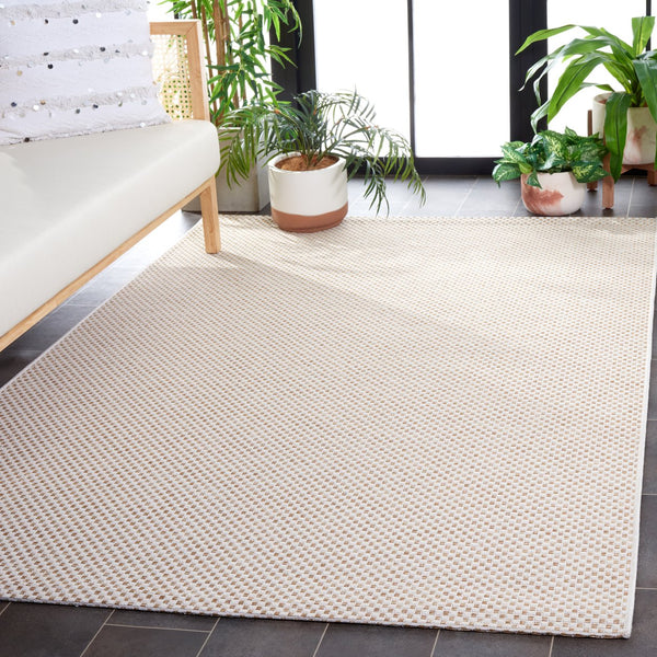 Safavieh Sisal All-Weather Area Rug 6'7"X9'6" Ivory/Natural — Power-Loomed, Durable Poly Blend, Low-Maintenance SAW640B-6
