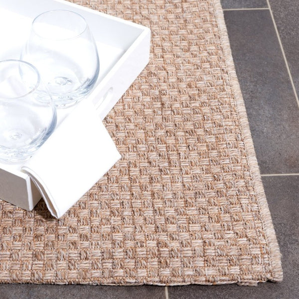 Safavieh Sisal Inspired Ivory Area Rug Woven Polypropylene Texture for Living Rooms and Entryways Brown 3'-0" x 5'-0" SAW640E-3