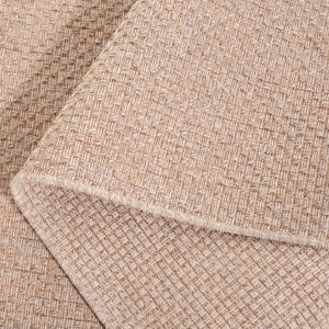 Safavieh Sisal Inspired Ivory Area Rug Woven Polypropylene Texture for Living Rooms and Entryways Brown 6'-7" x 9'-6" SAW640E-6